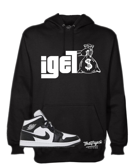 I Get Money Black and White Hoodie