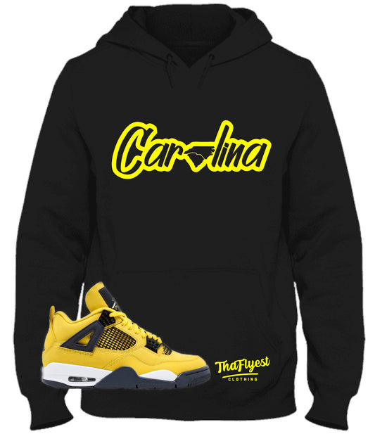 “Carolina” Yellow and Black Hoodie