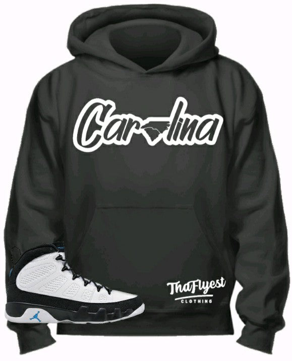 "CAROLINA" Black and White Hoodie