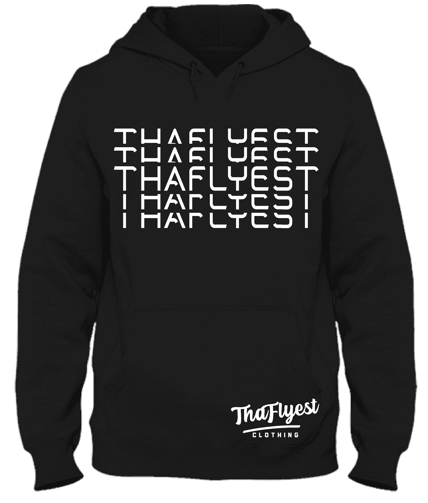 ThaFlyest Black and White Hoodie